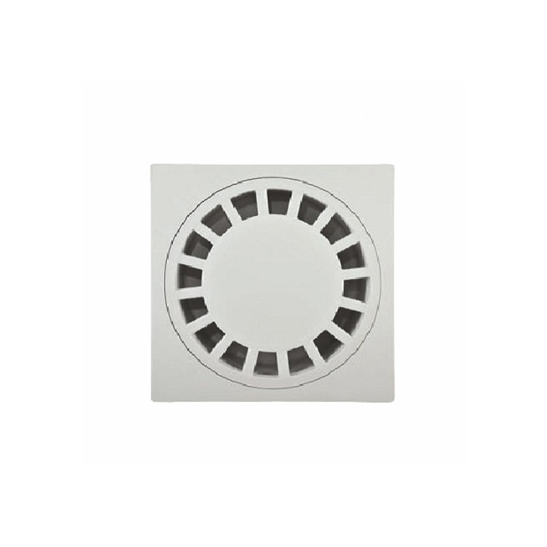 Ralo com Sifão Quadrado em Polipropileno 10x10cm Cinza Odem