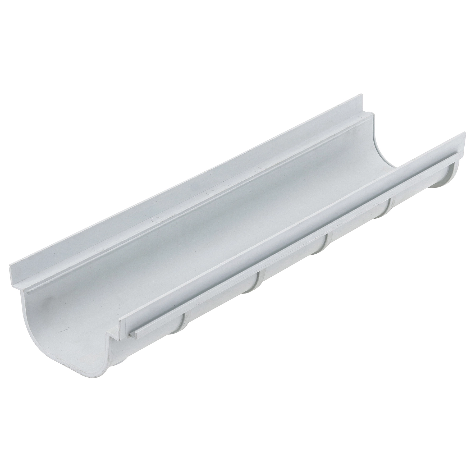 Canal para Escoamento Pluvial Externo Polipropileno 50x13x7,5cm Branco Odem
