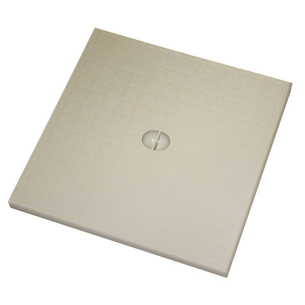 Tampão Quadrado Polipropileno 20x20cm Cinza Odem