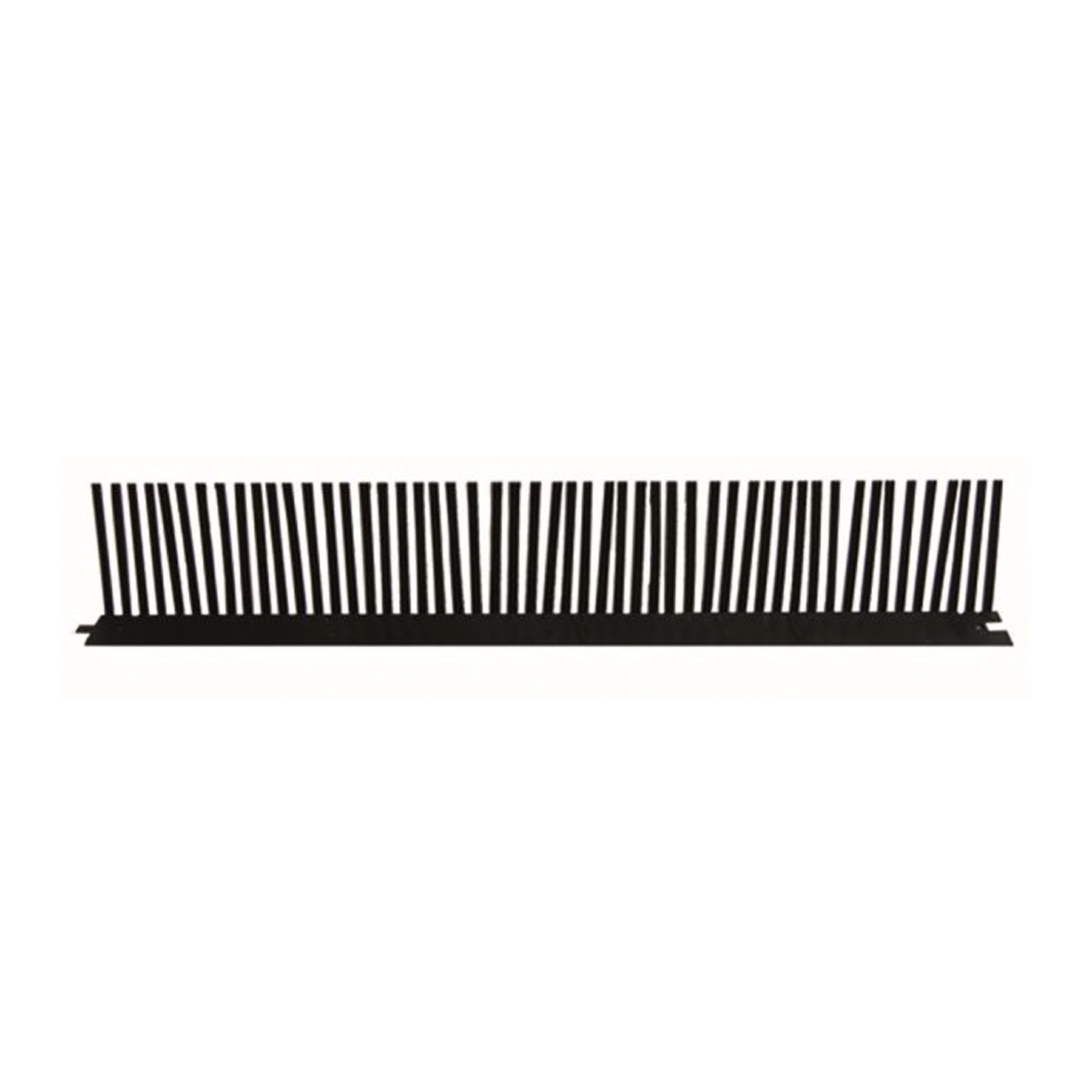 Tapa Pássaros para Calha em PVC 7x2x50cm Preto Odem