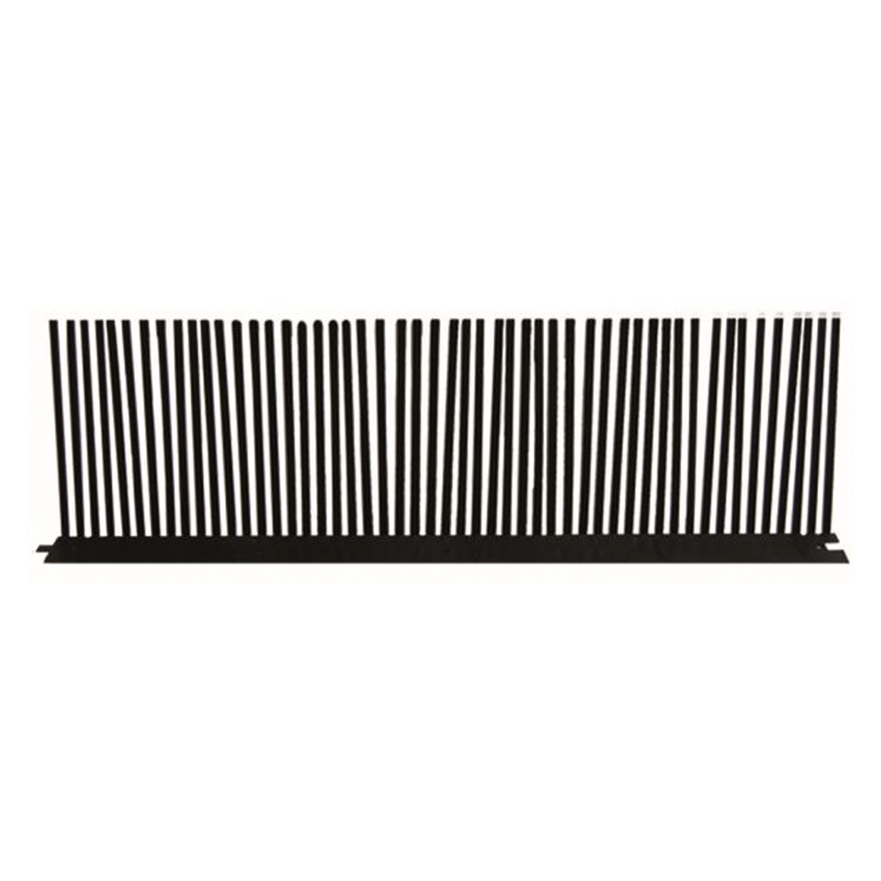 Tapa Pássaros para Calha em PVC 15x2x50cm Preto Odem