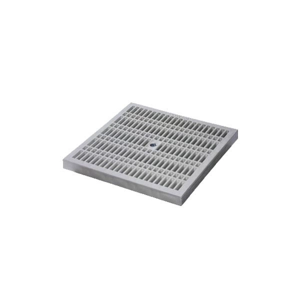 Grelha para Drenagem Externa Polipropileno 20x20cm Cinza Odem