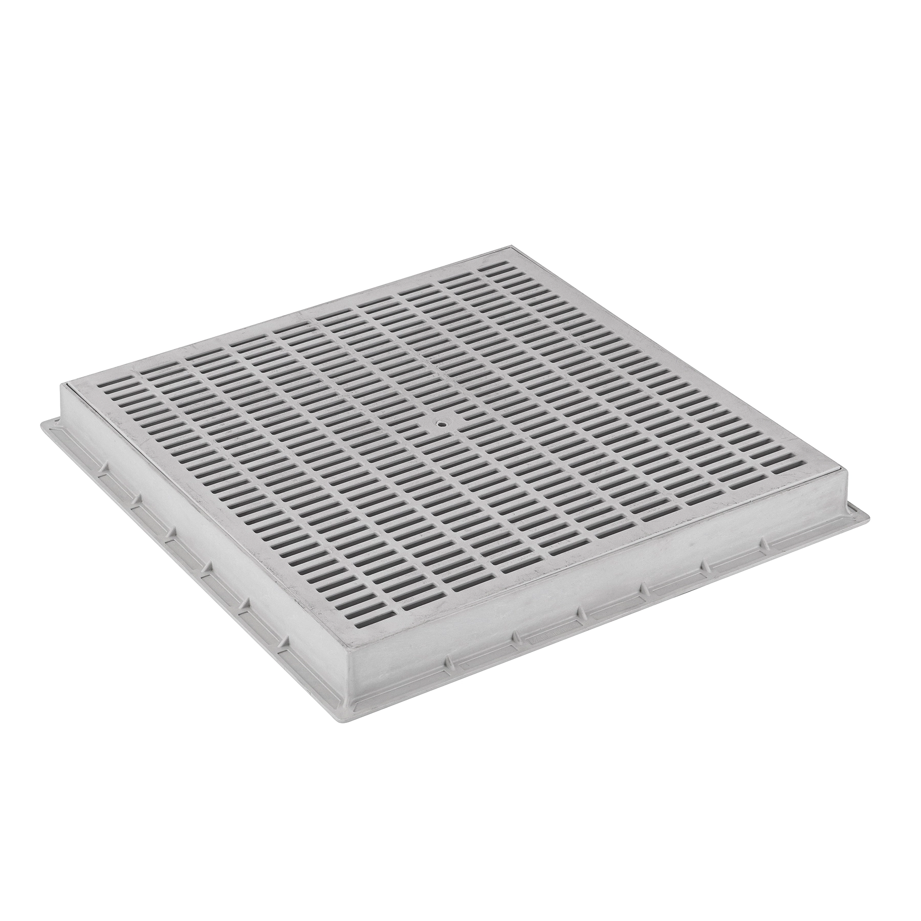 Grelha para Drenagem Externa Polipropileno 55x55cm Cinza Odem