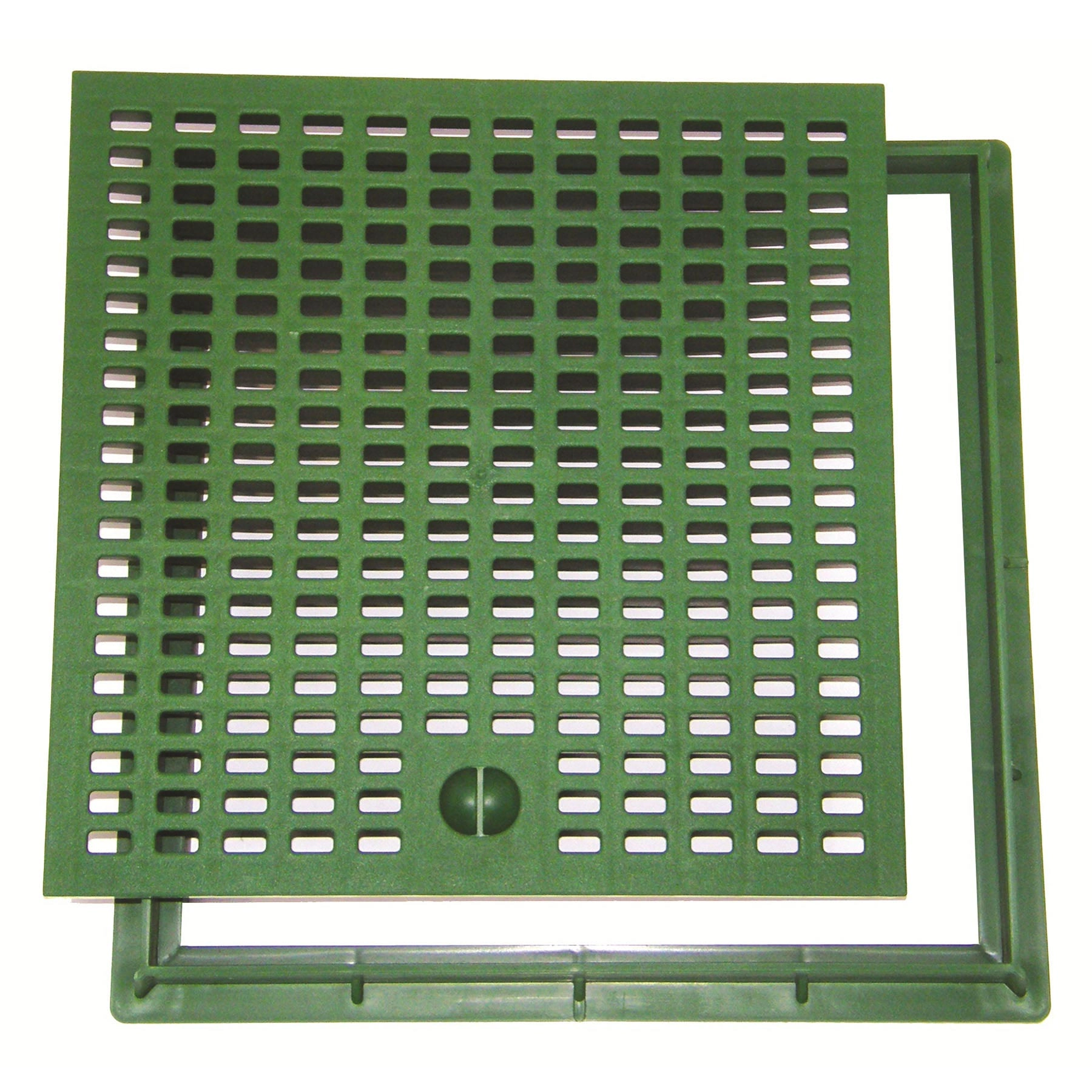 Grelha para Drenagem Externa Polipropileno 55x55cm Verde Odem