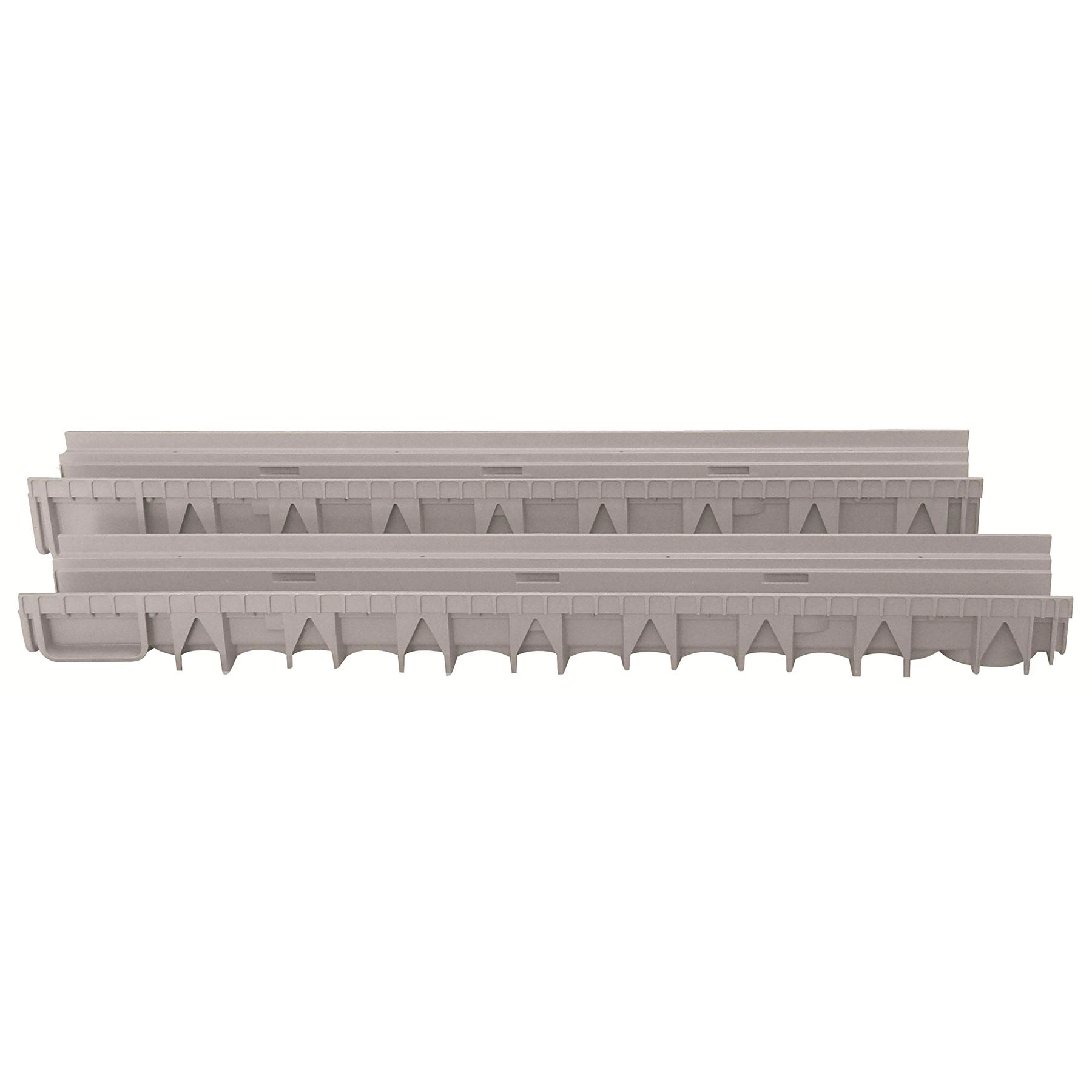 Canaleta para Escoamento Externa Polipropileno 8x13cm Cinza Odem