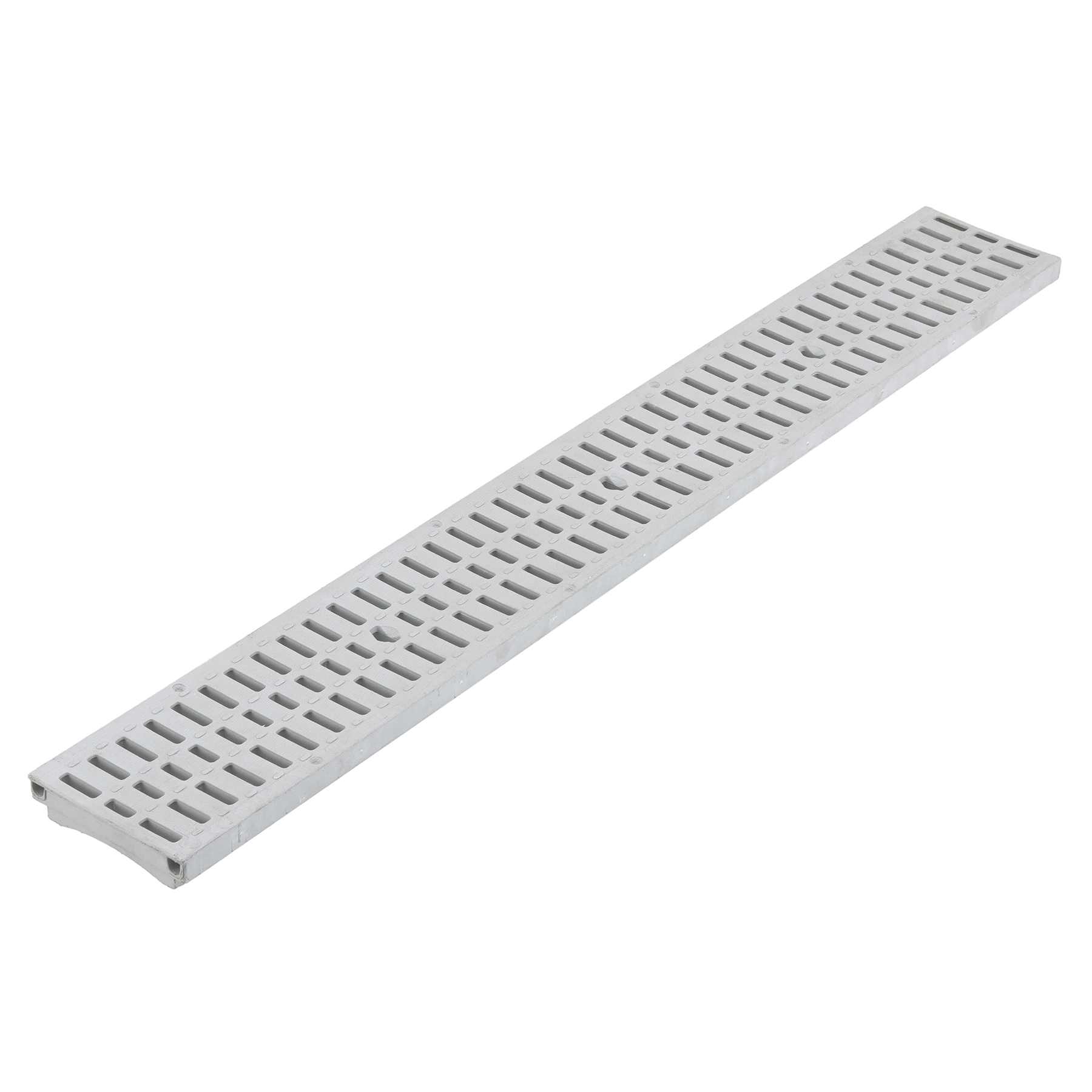 Grelha para Drenagem Externa Polipropileno Natural 13x100cm Cinza Odem