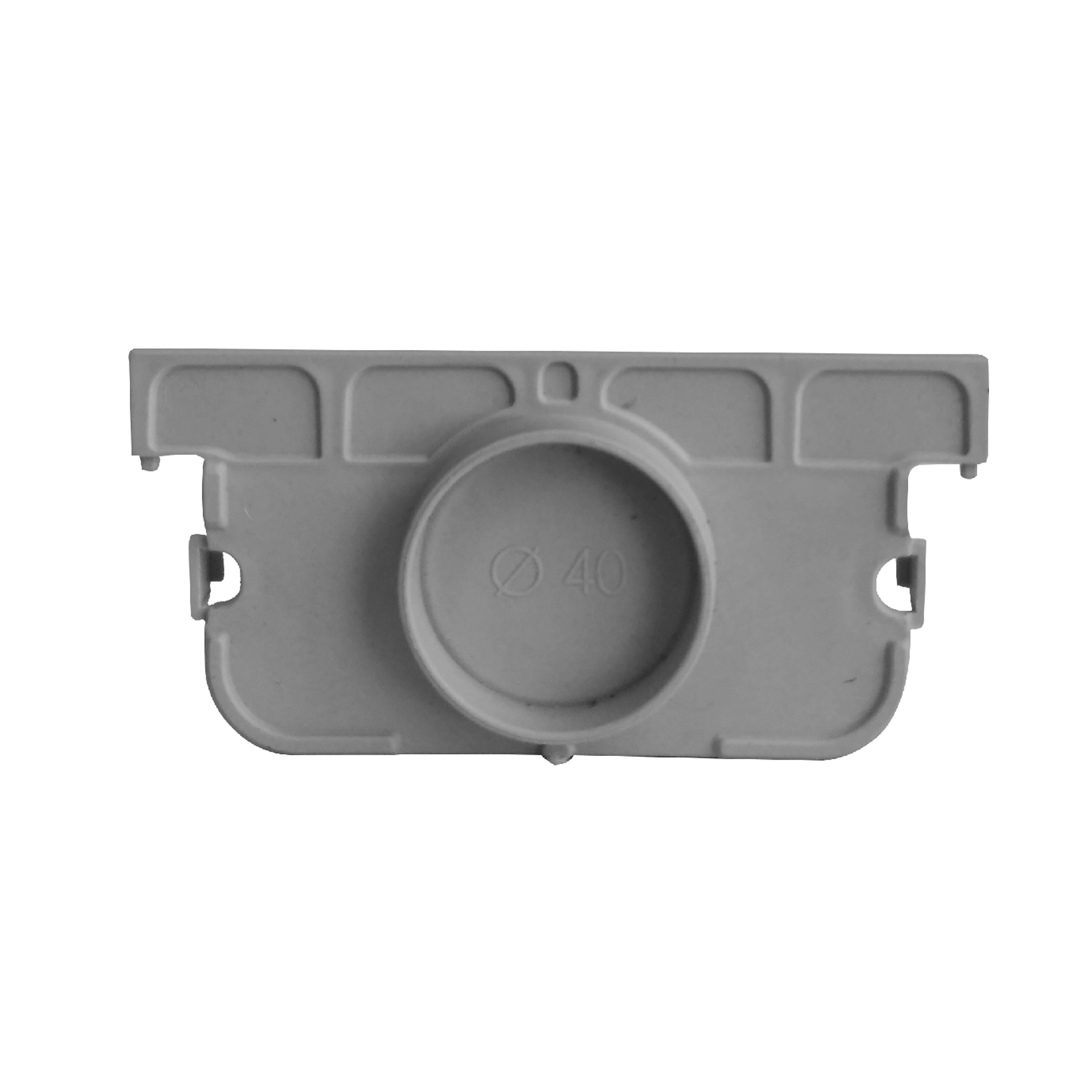 Terminal Para Canal Compact Cinza 1,2 X 11 X 5,4 Odem