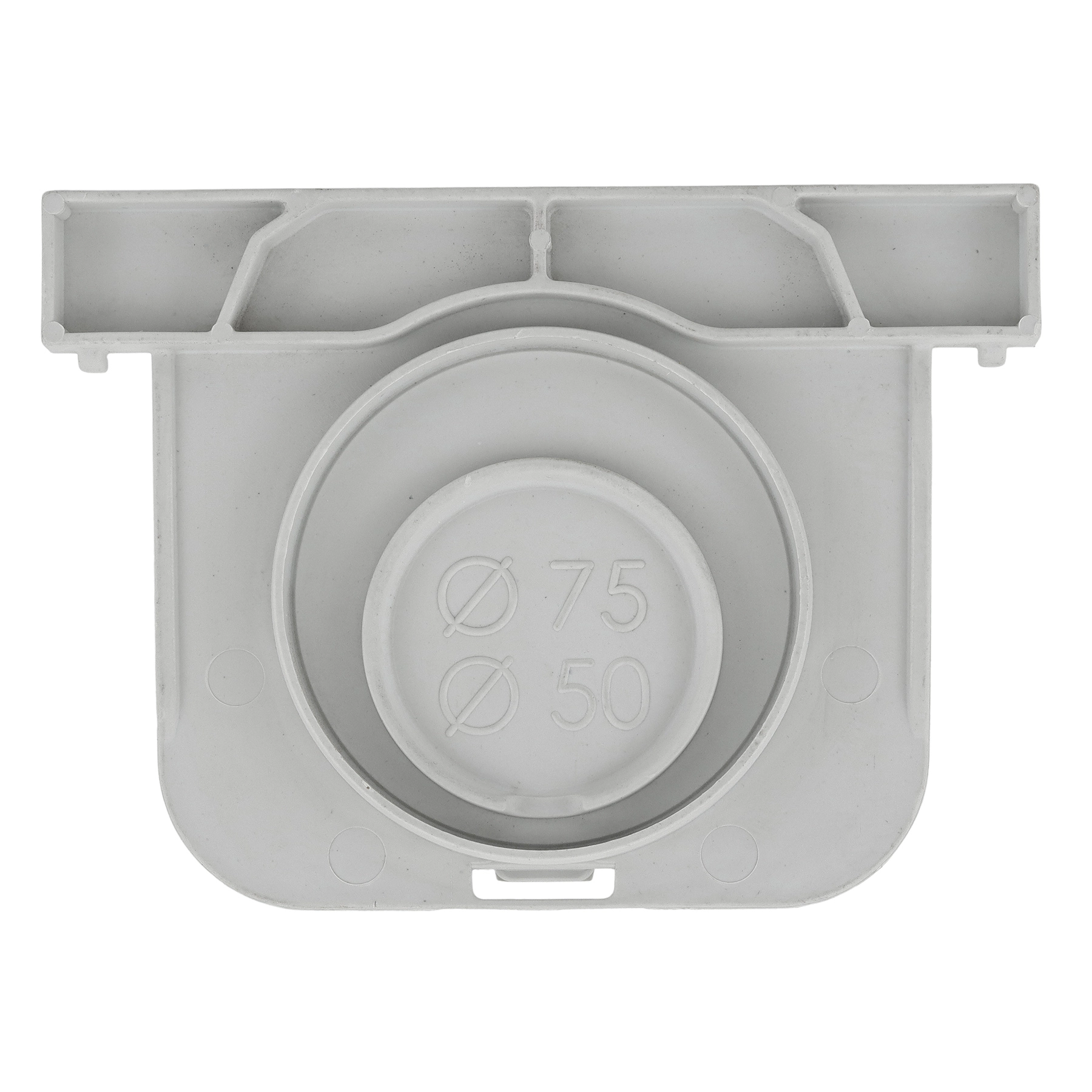 Terminal para Fechamento de Canaleta Externo Polipropileno 12x8cm Cinza Odem