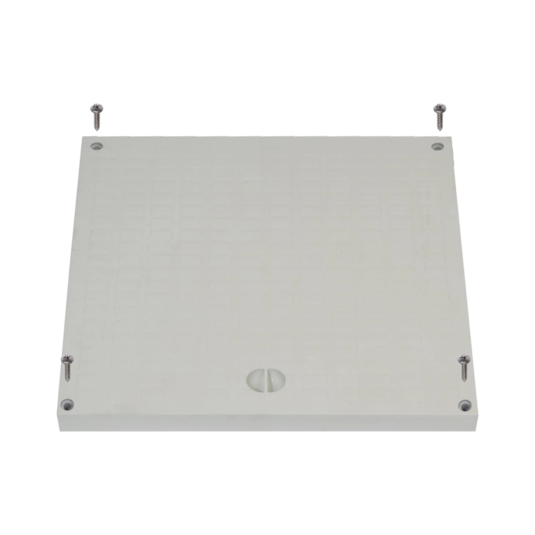 Tampão Hermético Quadrado Polipropileno 30x30cm Cinza Odem