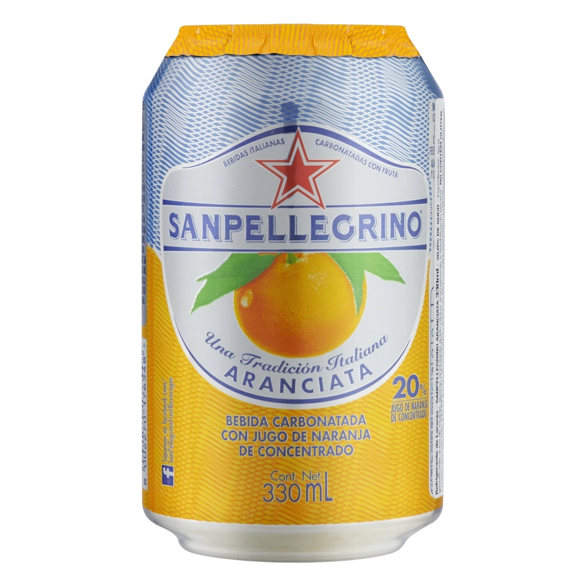 Refrigerante Laranja Sanpellegrino Lata 330ml