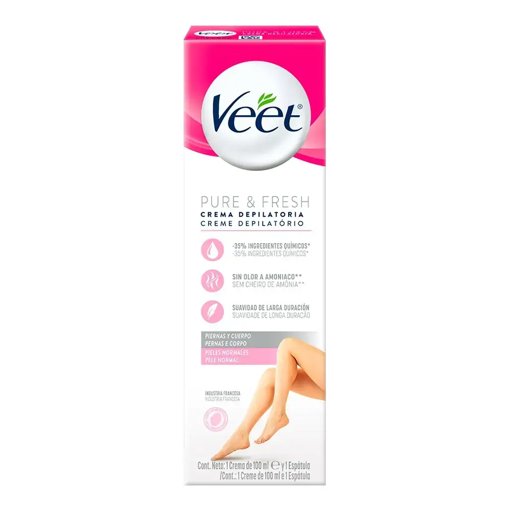 Creme Depilatório Pernas E Corpo Normal Veet Caixa 100ml
