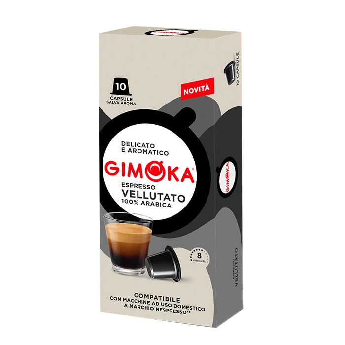 Café Em Cápsula Vellutato Espresso Gimoka Caixa 55g 10 Unidades