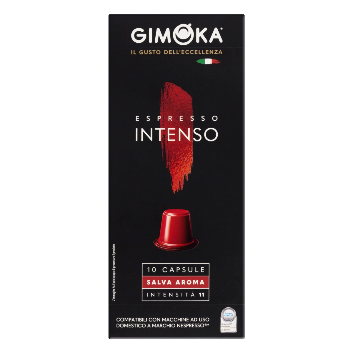 Café Em Cápsula Intenso Espresso Gimoka Caixa 55g 10 Unidades