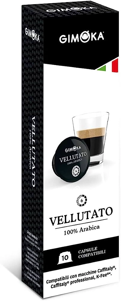Café Em Cápsula Vellutato Gimoka Caixa 80g 10 Unidades