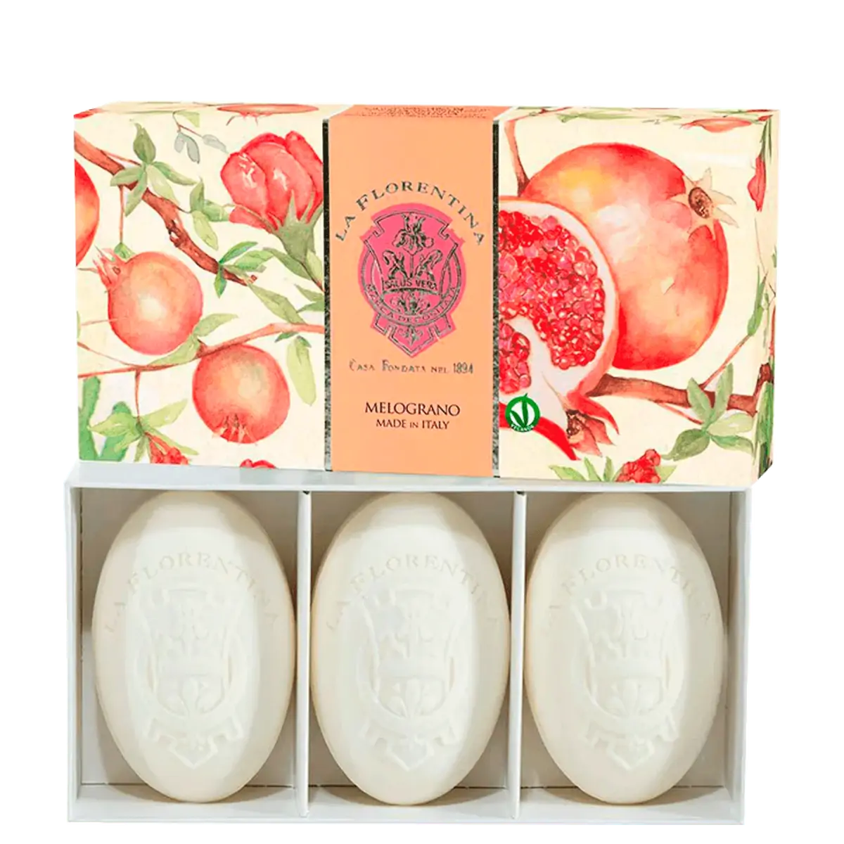 Kit Com 3 Sabonetes Di Melograno De 150g Cada La Florentina