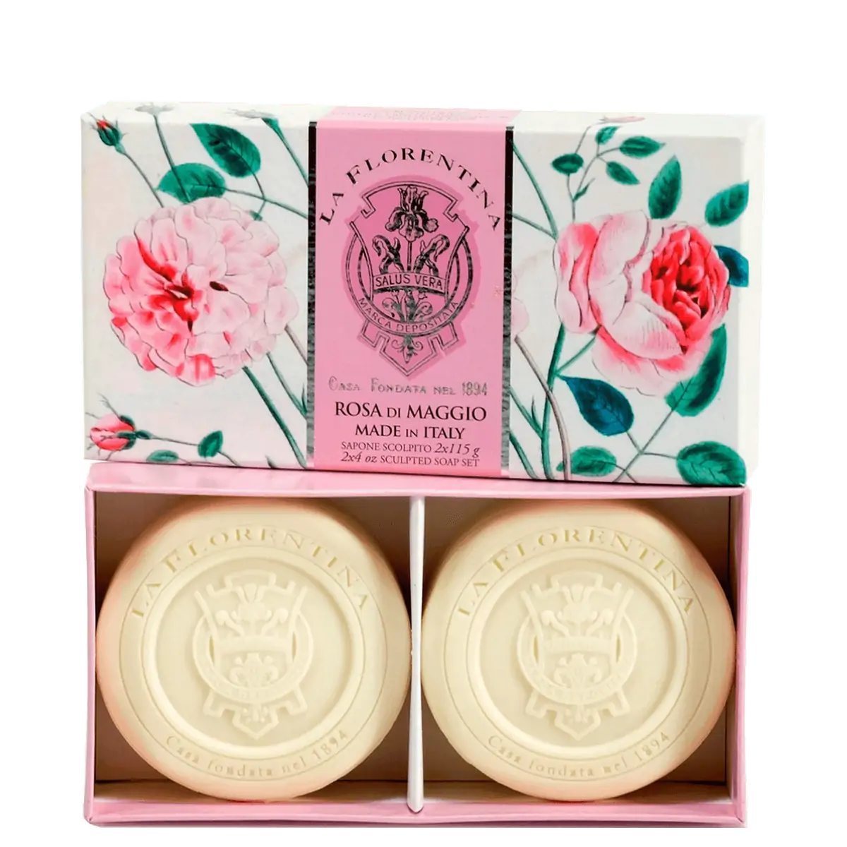 Kit La Florentina 515 Sabonete Barra C2 Rose Of May 115g