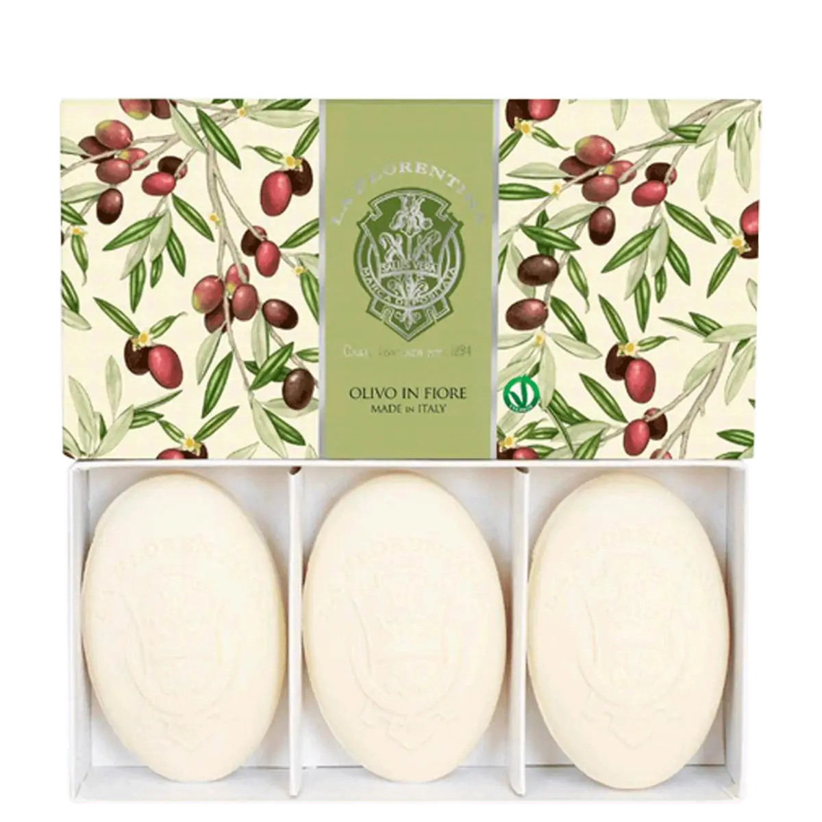 Kit Com 3 Sabonetes Olive Flowers De 150g Cada La Florentina