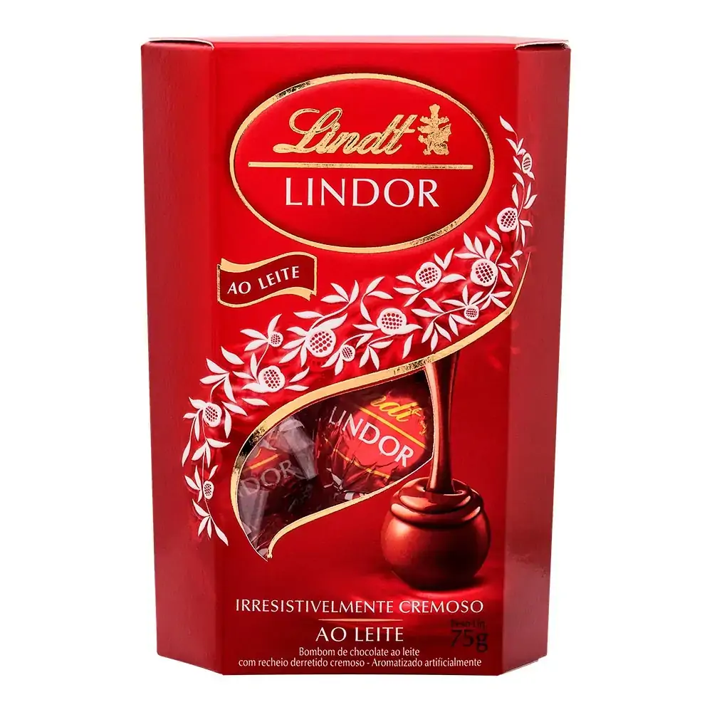 Bombom De Chocolate Lindor Ao Leite Lindt 75g