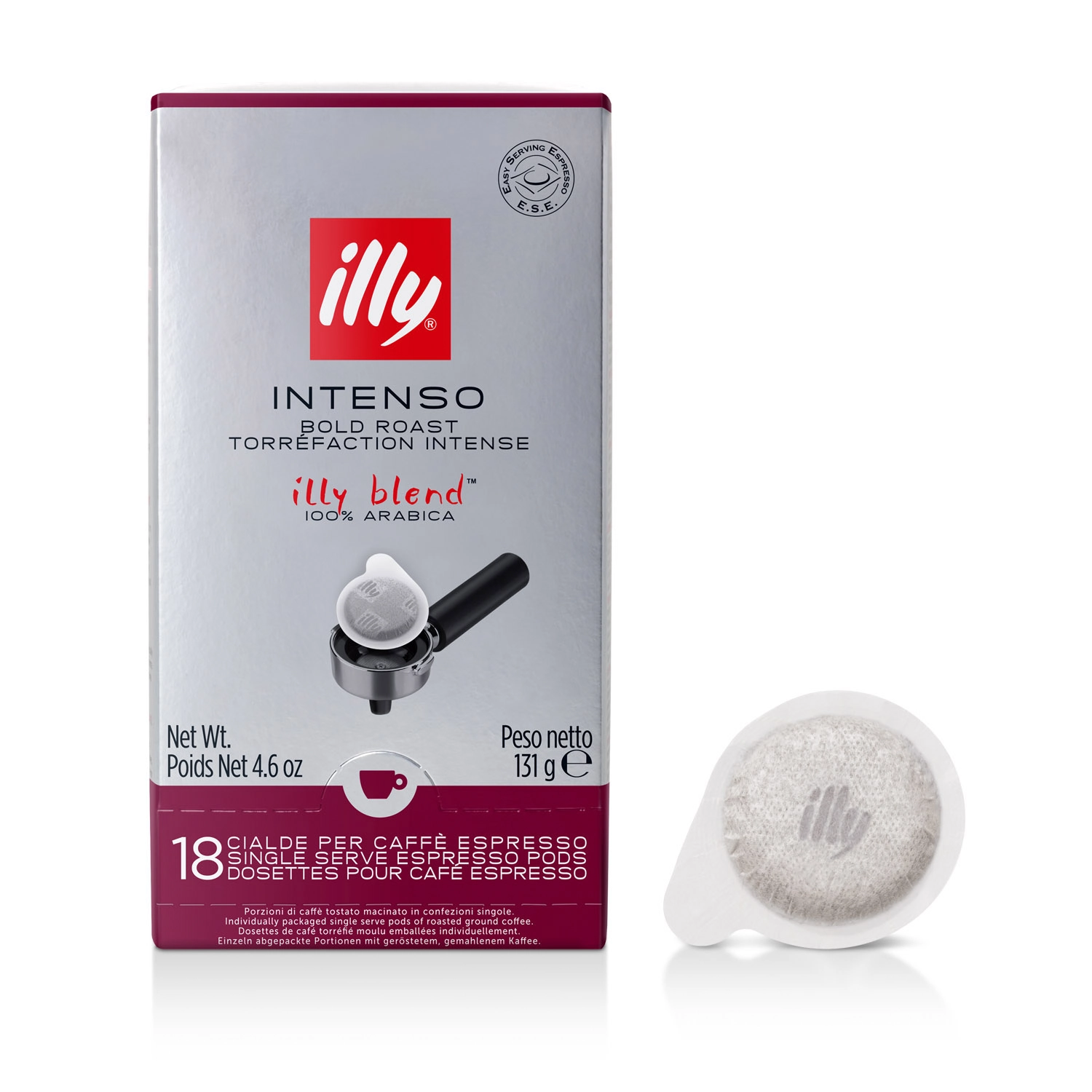 Café Monodose Intenso Illy 18 Cápsulas