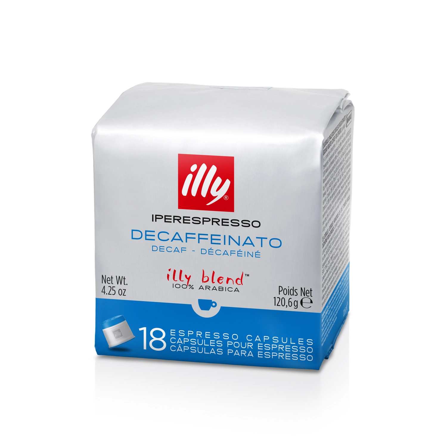 Café Iperespresso Descafeinado 120,6g Illy 18 Cápsulas