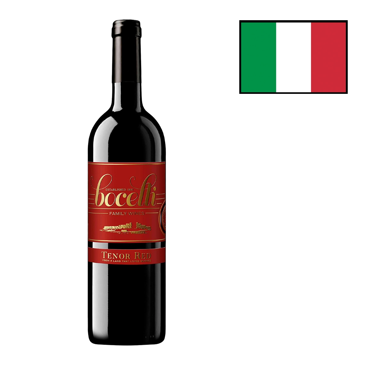 Tenor Red Rosso Igt 2016 Bocelli 750ml