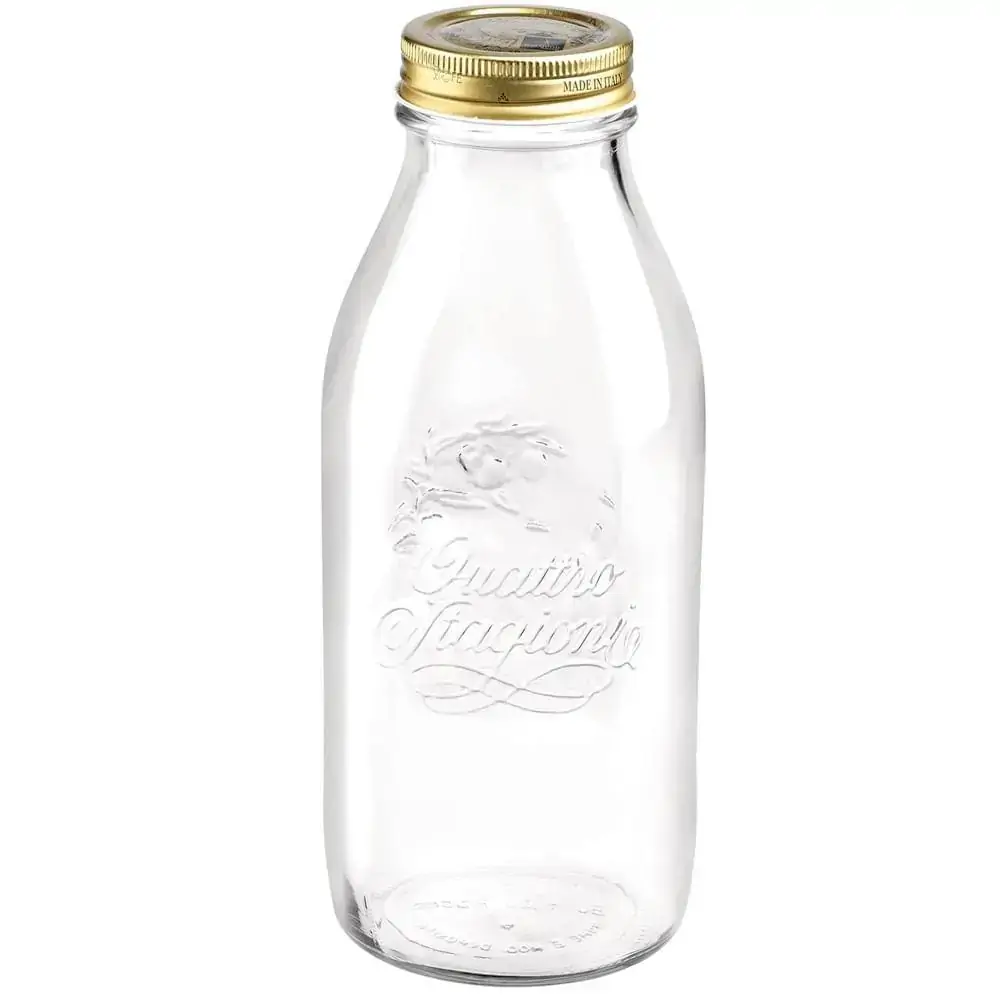 Garrafa de Vidro Hermético 1000ml Quattro Stagioni Bormioli 365600