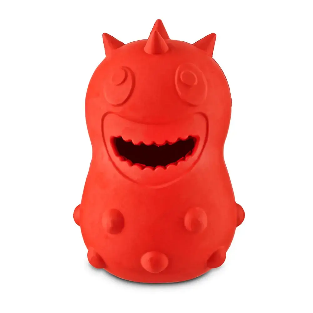 Leaps Bounds Smart Snacker Spiked Head Punk Dog Toy, 6