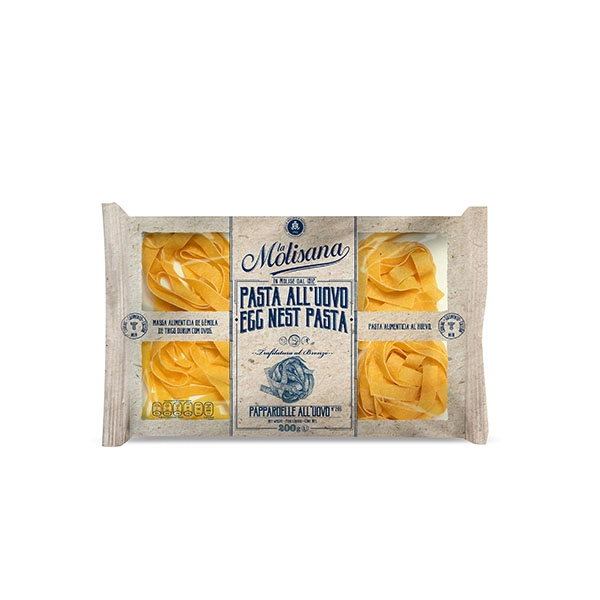 Macarrão De Sêmola De Trigo Com Ovos Durum Trafilata Al Bronzo Pappardelle 205 La Molisana Pacote 20