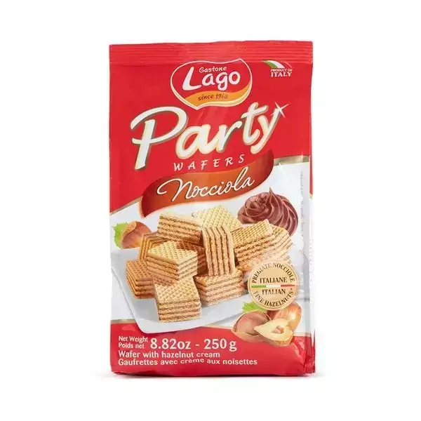 Biscoito Mini Wafers Italiano Party Avelã 250 gr | Lago