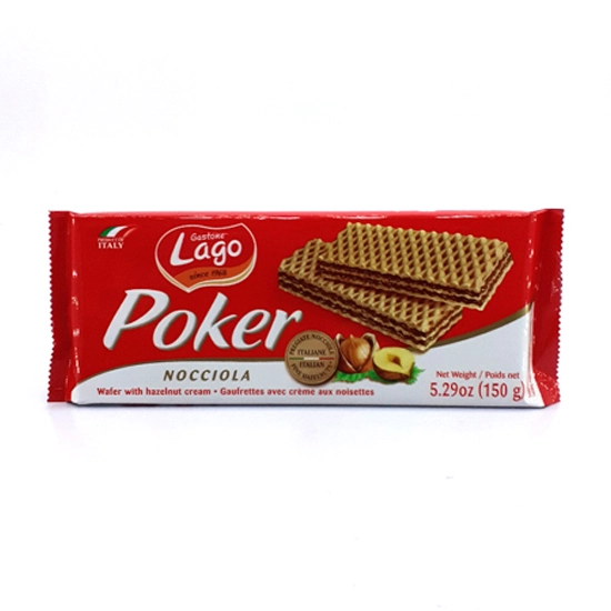 Elledi Poker Hazelnut Cream Wafers 5.29 Oz Pack Of 6