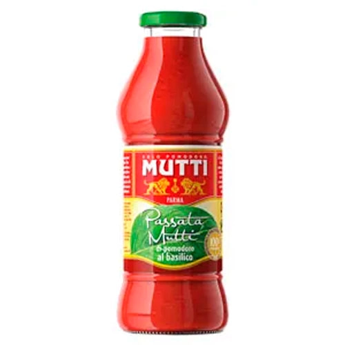 Polpa Tomate Mutti Pass Basilico Vd 400g