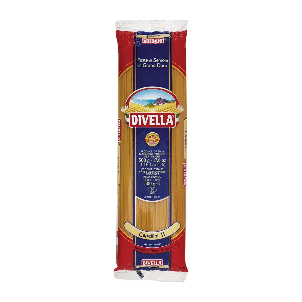 Macarrão Italiano Spaghetti Capellin Divella Pacote