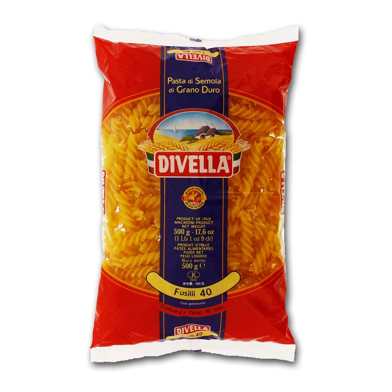 Macarrão Divella 500gr Fusili Integral 40