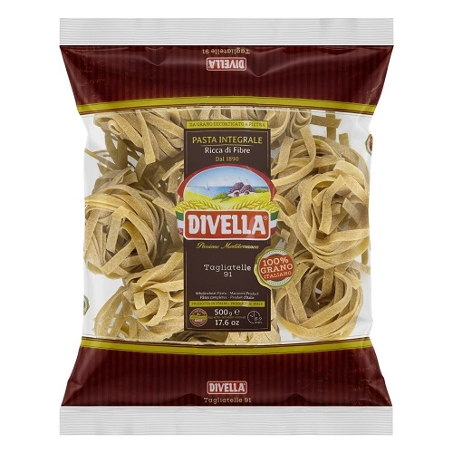 Macarrão Grano Duro Integral Tagliatelle 91 Divella Pacote 500g