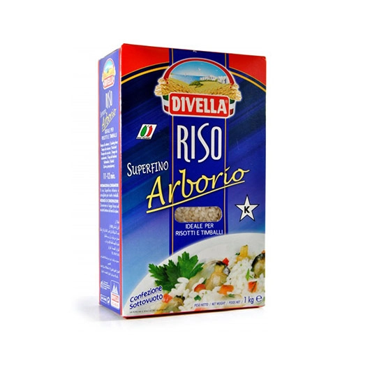 Arroz Arbório Tipo 1 Divella Caixa 1kg