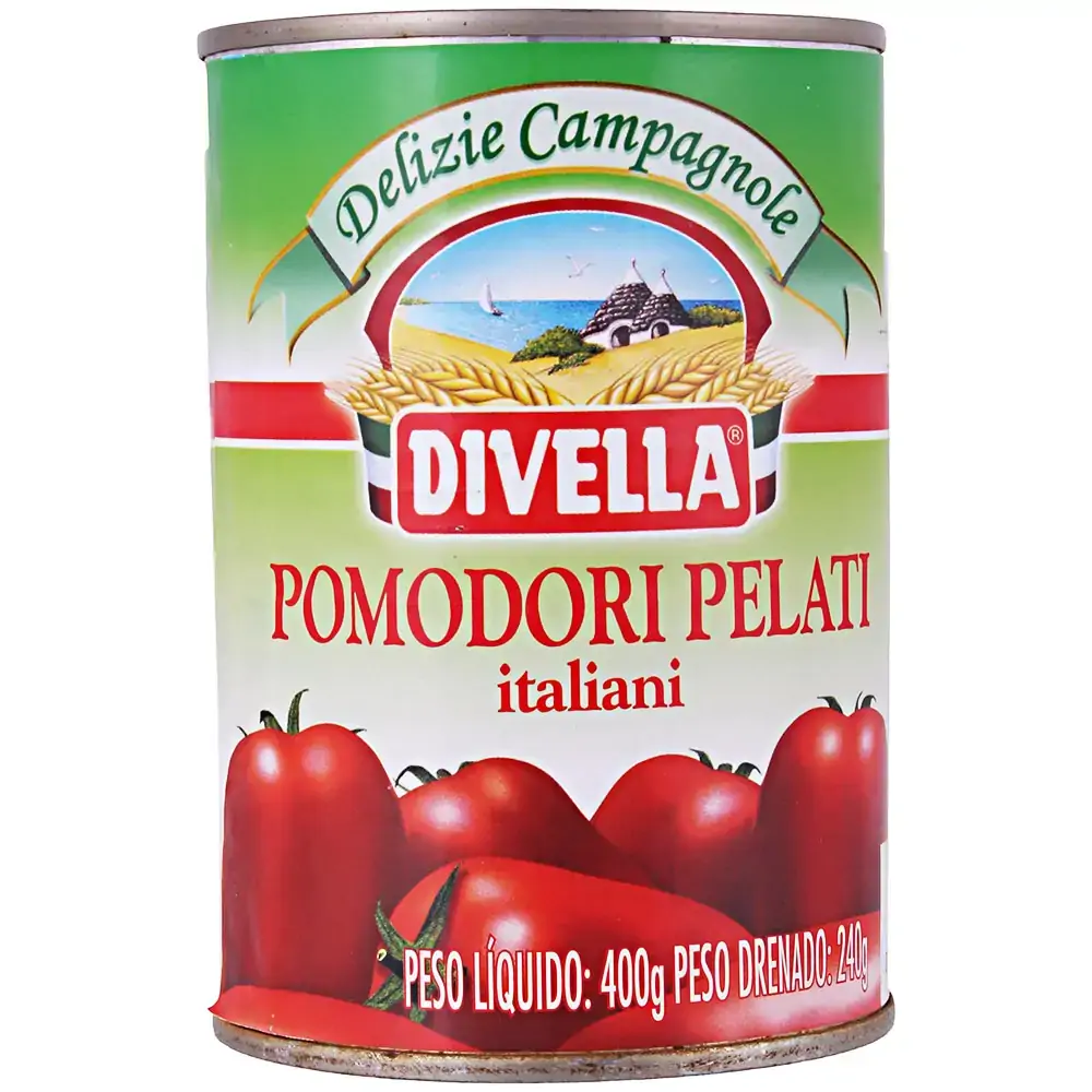 Tomate Pelado Divella Lata 400g