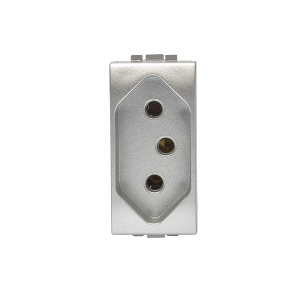 Módulo de Tomada 2+Terra 10A 250V Aluminio LivingLight Bticino