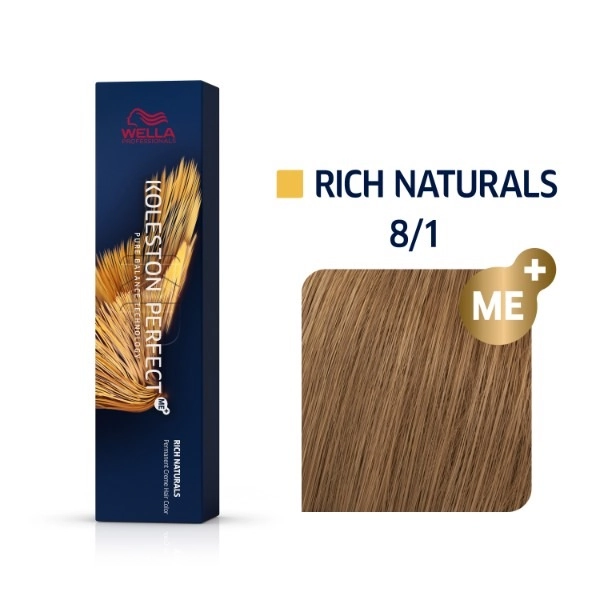 Tinta Koleston Perfect Rich Naturals 60ml 8/1 Wella Profissional