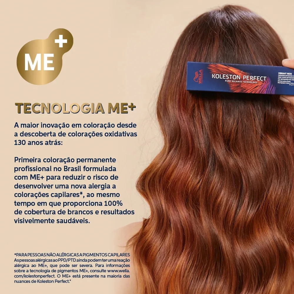 Tinta Koleston Perfect Pure Naturals 60ml 77/0 Wella Profissional