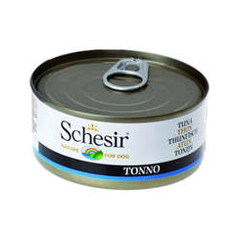 Ração úmida Lata Schesir Para Cães Sabor Atum 150g