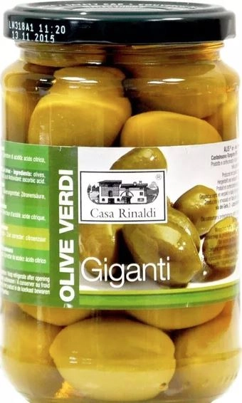 Azeitonas Casa Rinaldi Vd Gigante Salmoura 310g