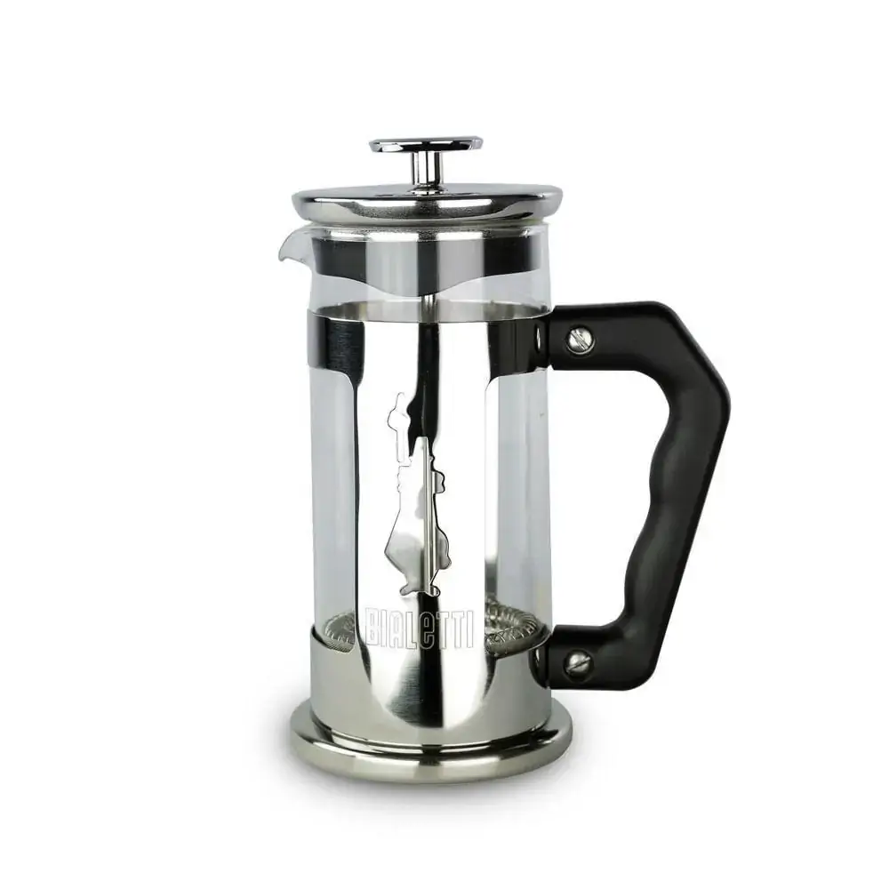 Cafeteira Francesa French Press Preziosa Bialetti 350ml Vidro e Aço Inox