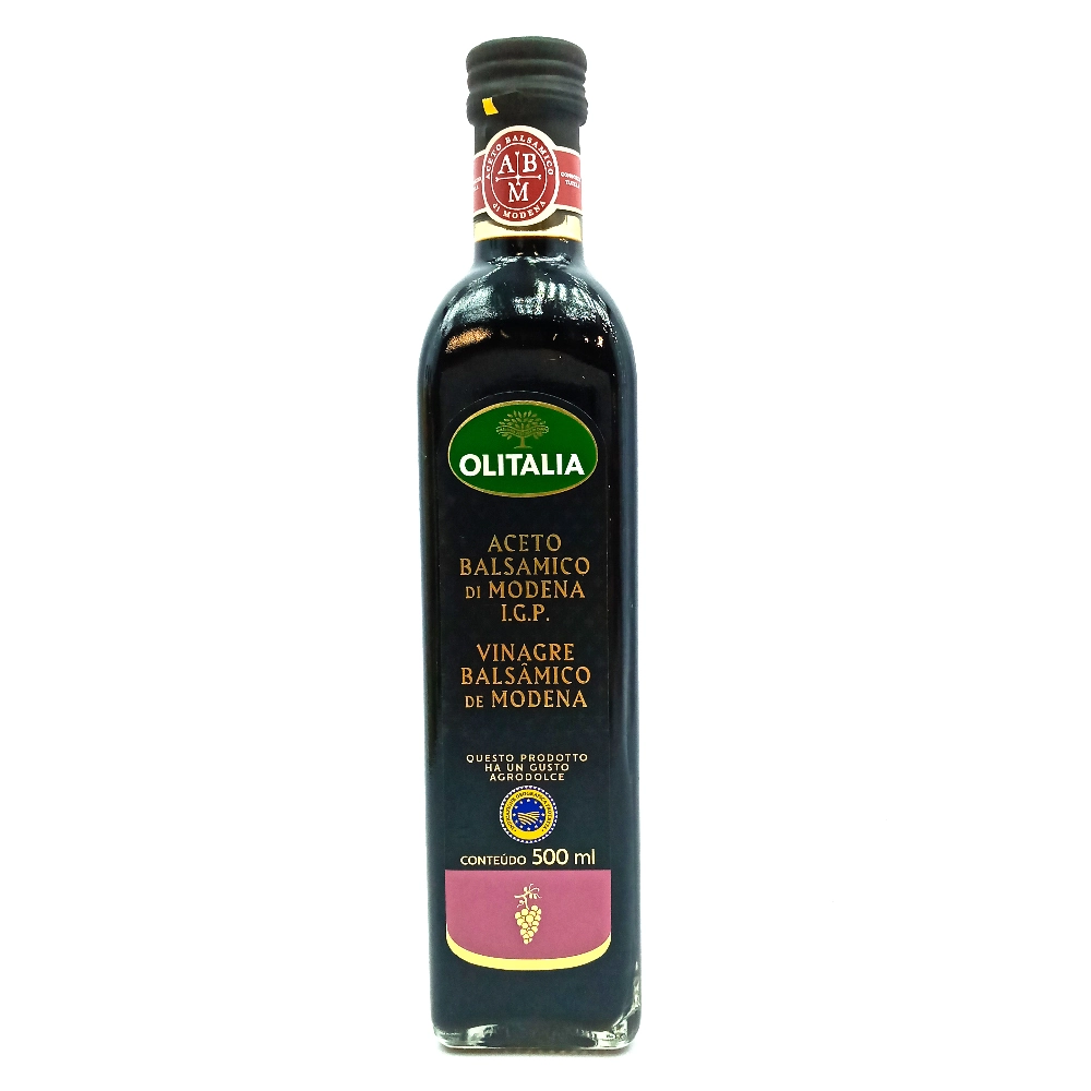 Vinagre Balsâmico Modena Olitalia Vidro 500ml