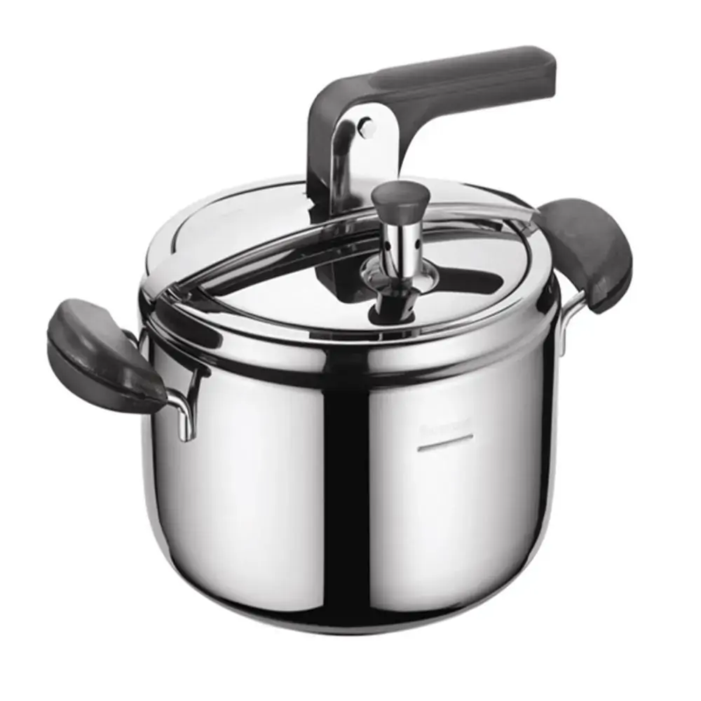 Panela de Pressão em Aço Inox 5 Litros para Indução Barazzoni
