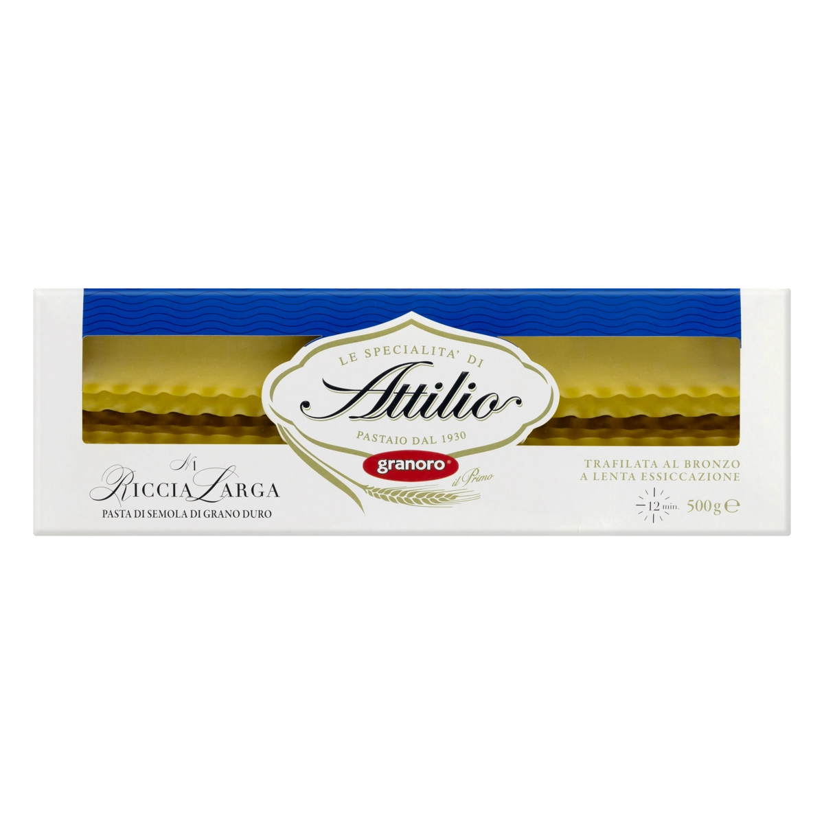 Macarrão De Sêmola Grano Duro Riccia Larga 1 Granoro Caixa 500g