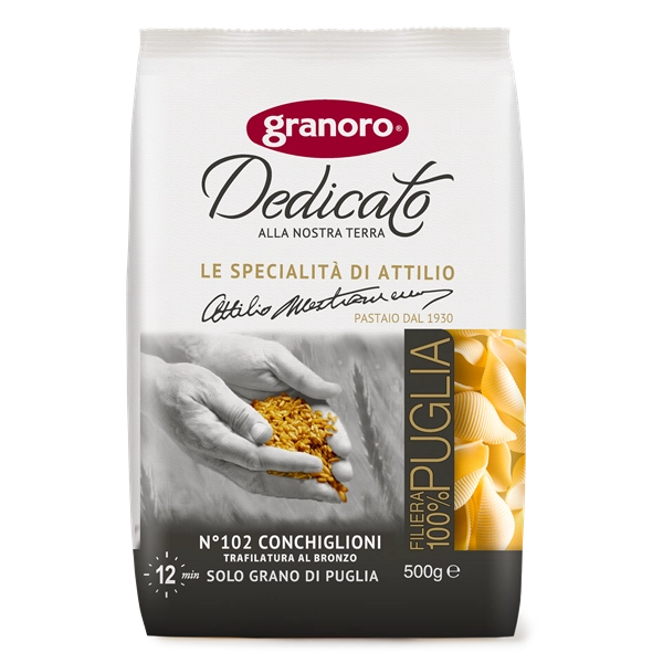 Macarrão De Sêmola Grano Duro Conchiglioni 102 Granoro Pacote 500g