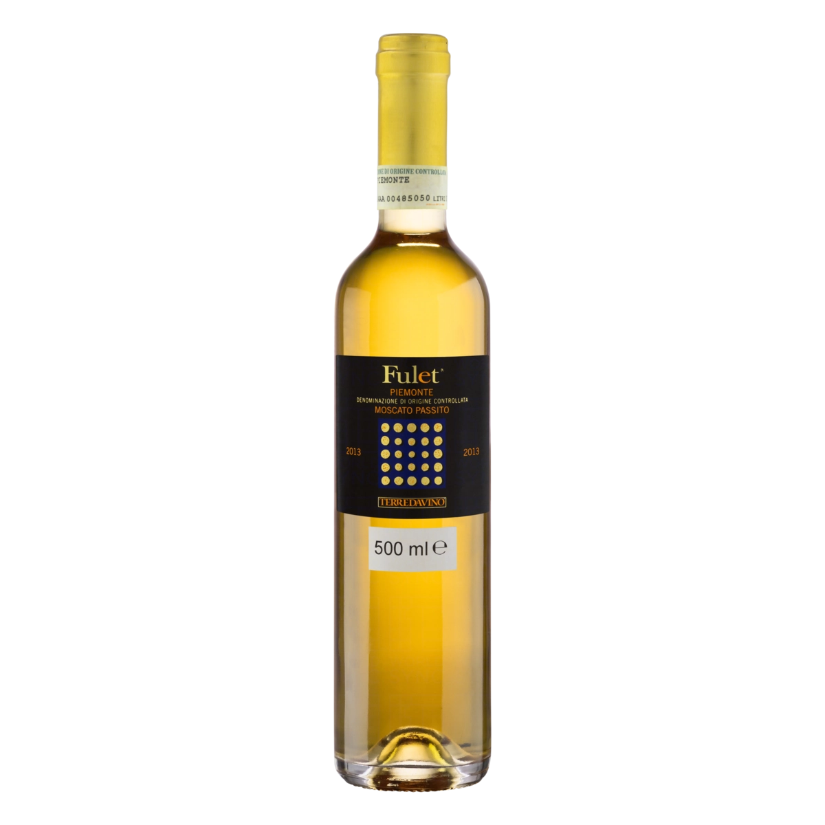 Vinho Italiano Branco Doce Passito Fulet Terredavino Moscato Piemonte Garrafa 500ml