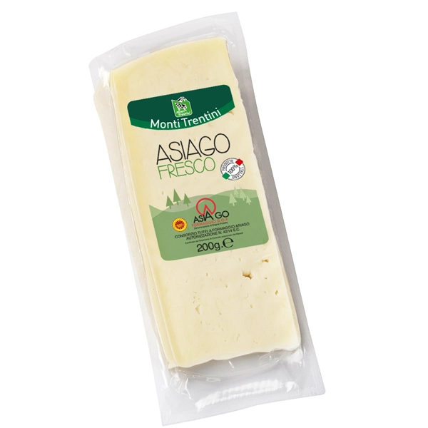 Queijo Asiago Pdo Fresco Fracionado Monti Trentini 200g