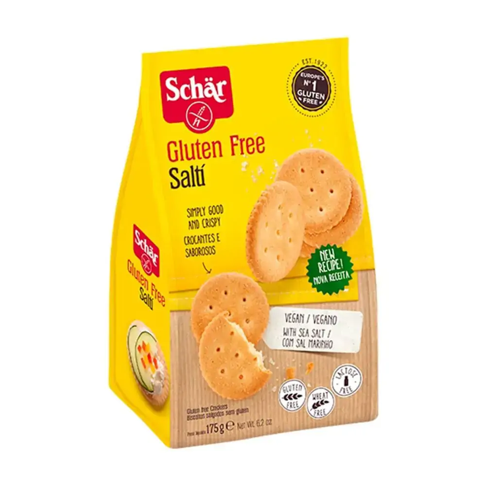 Biscoito sem Glúten Zero Lactose Schär Saltí Pacote 175g