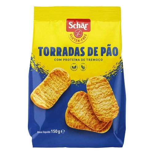 Torrada de Pão sem Glúten Zero Lactose SCHÄR Pacote 150g